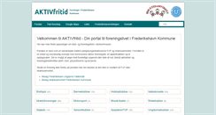 Desktop Screenshot of fritid.frederikshavn.dk